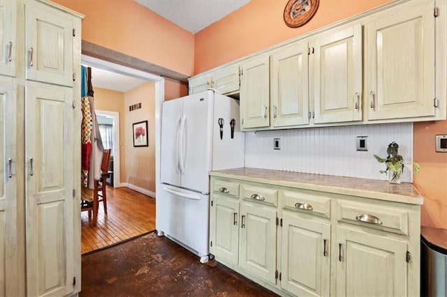 115 Adkins Rd, Glenaire, MO 64068 - kitchen featuring freestanding refrigerator and light countertops