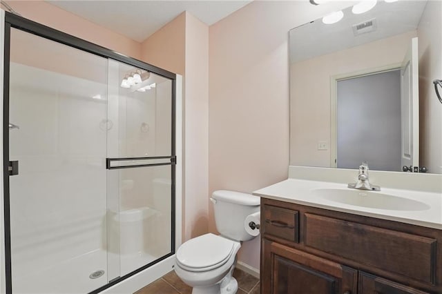 9332 W 158th St, Overland Park, KS 66221 - full bath featuring a stall shower, vanity, and tile patterned flooring