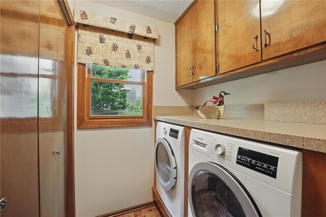 8206 Parkhill Cir, Lenexa, KS 66215 - laundry area with washing machine and clothes dryer and cabinet space