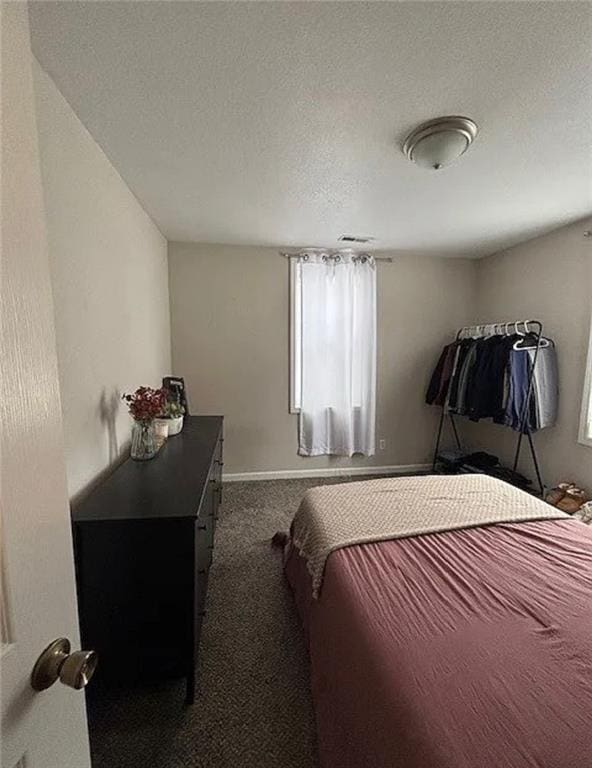 501 W Mcpherson St, Knob Noster, MO 65336 - bedroom featuring carpet floors and a textured ceiling