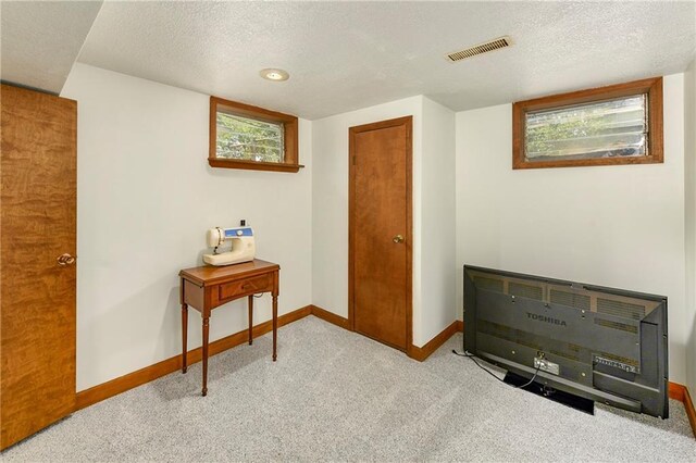 4820 Stearns Ln, Shawnee, KS 66203 - carpeted bedroom with a textured ceiling and multiple windows