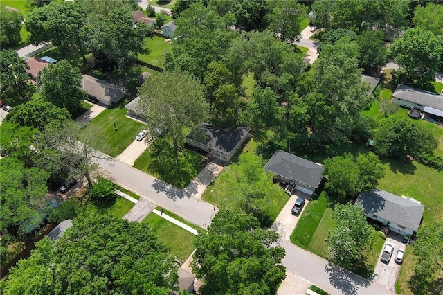 4820 Stearns Ln, Shawnee, KS 66203 - aerial view of property and surrounding area with nearby suburban area