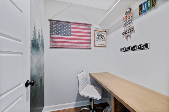 1505 SW Georgetown Dr, Lees Summit, MO 64082 - office featuring built in desk and baseboards