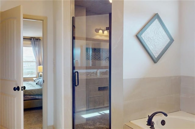 3201 SE 3rd St, Lees Summit, MO 64063 - full bathroom featuring ensuite bathroom, a shower stall, and a bath
