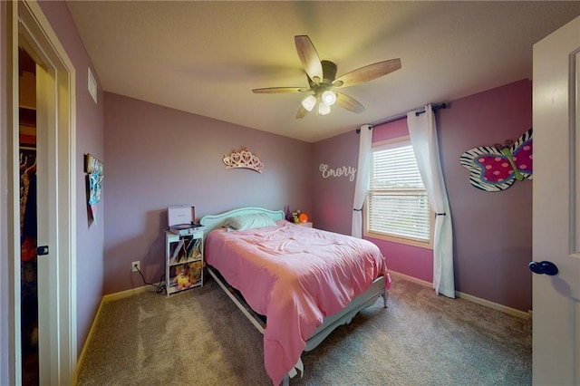 3201 SE 3rd St, Lees Summit, MO 64063 - carpeted bedroom with baseboards and a ceiling fan