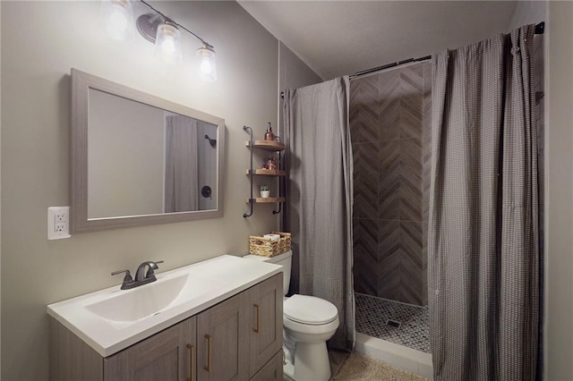 3201 SE 3rd St, Lees Summit, MO 64063 - bathroom featuring vanity and a tile shower
