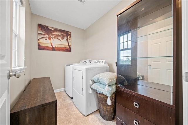 1420 SW Cornwall Rd, Lees Summit, MO 64083 - washroom with washer and clothes dryer and baseboards