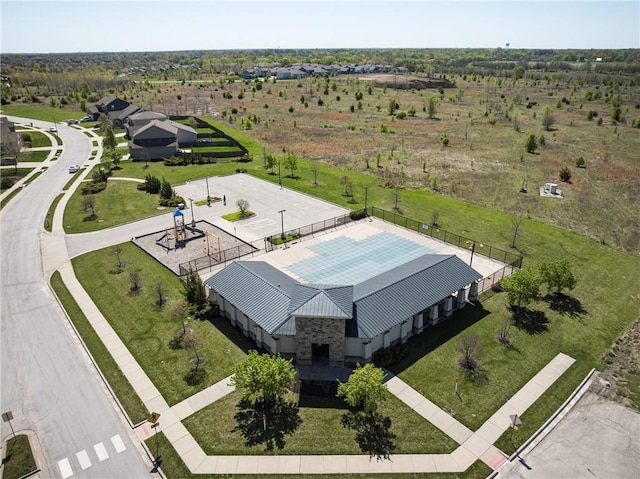 1420 SW Cornwall Rd, Lees Summit, MO 64083 - drone / aerial view