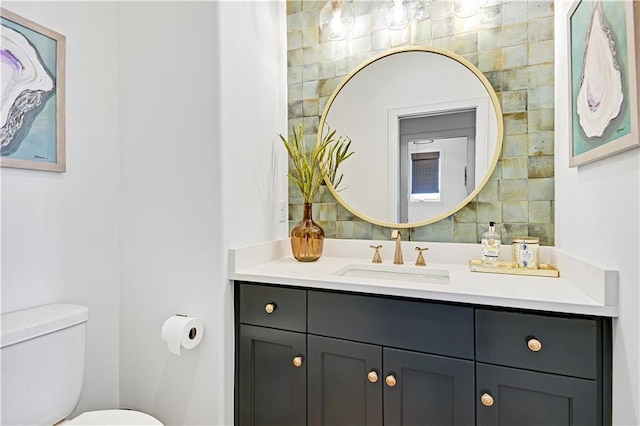 17029 King St, Overland Park, KS 66221 - half bathroom with toilet and vanity