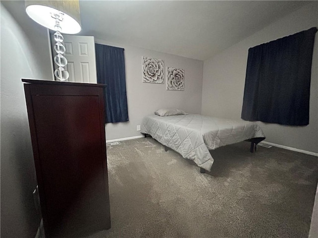 409 N Geronimo Dr, Independence, MO 64056 - bedroom featuring carpet flooring and lofted ceiling