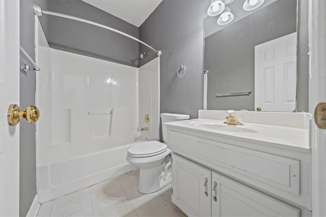7633 W 148th Ter, Overland Park, KS 66223 - bathroom featuring vanity, shower / washtub combination, and tile patterned flooring