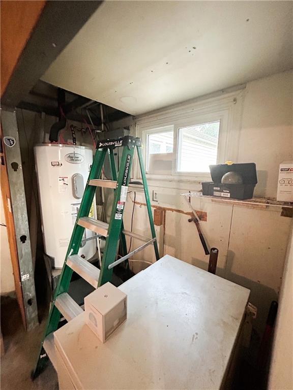 8719 E 57th St, Raytown, MO 64129 - misc room with electric water heater