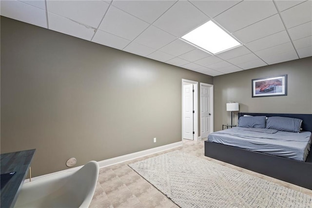 3917 SW Windjammer Ct, Lees Summit, MO 64082 - bedroom with a drop ceiling and baseboards