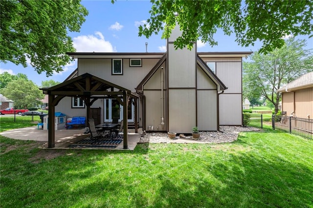 3917 SW Windjammer Ct, Lees Summit, MO 64082 - rear view of house featuring a patio and a gazebo