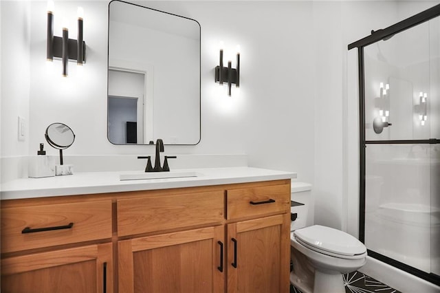 1245 NE Goshen Dr, Lees Summit, MO 64064 - bathroom with vanity and a stall shower