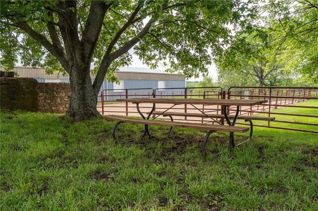 9643 Y Rd, Meriden, KS 66512 - view of yard featuring an exterior structure and an outdoor structure