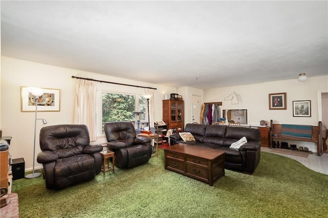 9643 Y Rd, Meriden, KS 66512 - view of carpeted living room
