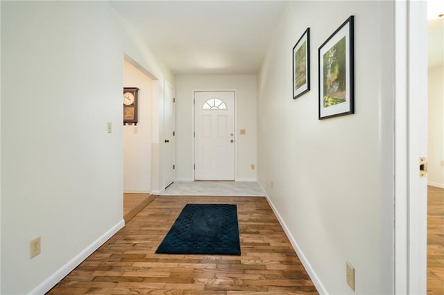 9643 Y Rd, Meriden, KS 66512 - entryway with wood finished floors and baseboards
