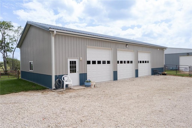 9643 Y Rd, Meriden, KS 66512 - view of detached garage