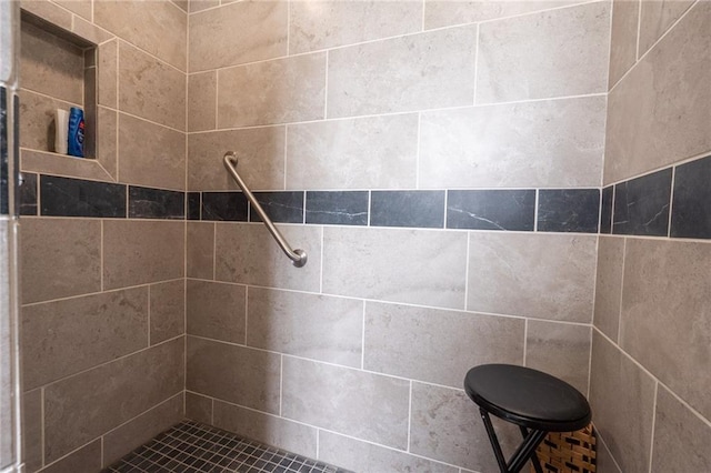 9643 Y Rd, Meriden, KS 66512 - bathroom featuring tiled shower