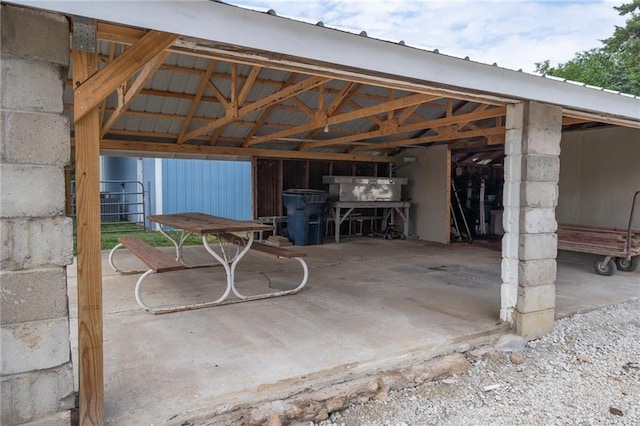 9643 Y Rd, Meriden, KS 66512 - view of patio / terrace featuring an outdoor structure