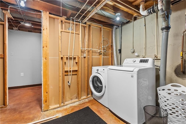 4510 E 113th St, Kansas City, MO 64137 - washroom with washing machine and clothes dryer