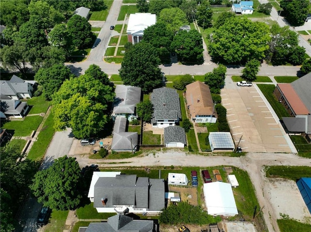 1208 Central Ave, Horton, KS 66439 - aerial overview of property's location with nearby suburban area