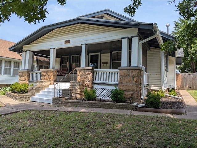 1208 Central Ave, Horton, KS 66439 - view of front of home with a porch and stairs