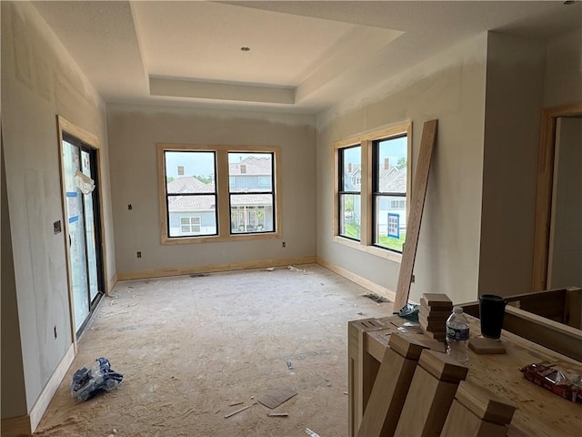 1824 Arbor Trl, Liberty, MO 64068 - empty room featuring a tray ceiling