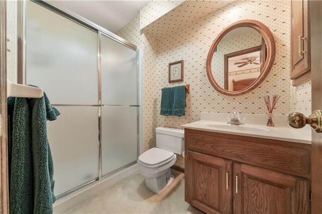 12600 Wenonga Ln, Leawood, KS 66209 - full bath featuring vanity and a shower with shower door