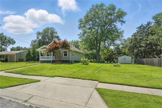 8146 Craig St, Overland Park, KS 66204 - view of front of house featuring covered porch