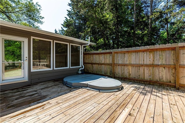 12600 Brooklyn St, Kansas City, MO 64146 - view of wooden deck