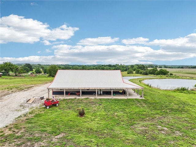 301 NW 1601st Rd, Kingsville, MO 64061 - view of pole building with a water view
