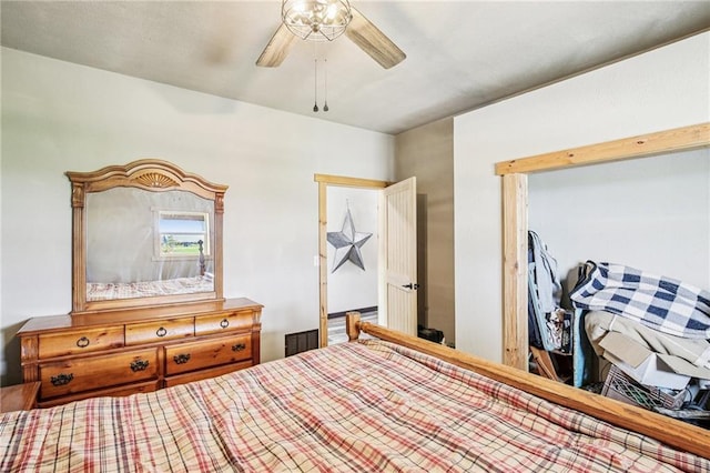 301 NW 1601st Rd, Kingsville, MO 64061 - bedroom featuring ceiling fan