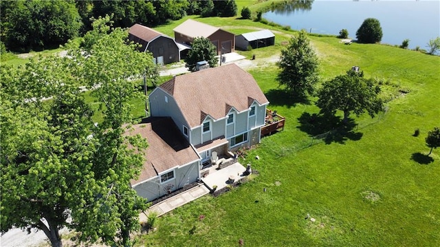 26609 S Red Bud Rd, Freeman, MO 64746 - aerial view of property and surrounding area featuring a nearby body of water