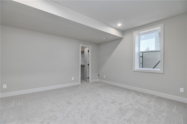 6113 Barth Rd, Shawnee, KS 66226 - empty room featuring carpet, baseboards, and recessed lighting