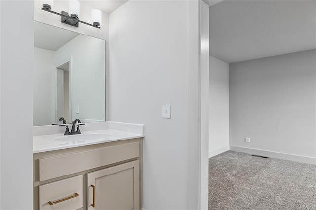 6039 Apache Dr, Shawnee, KS 66226 - bathroom featuring vanity and baseboards