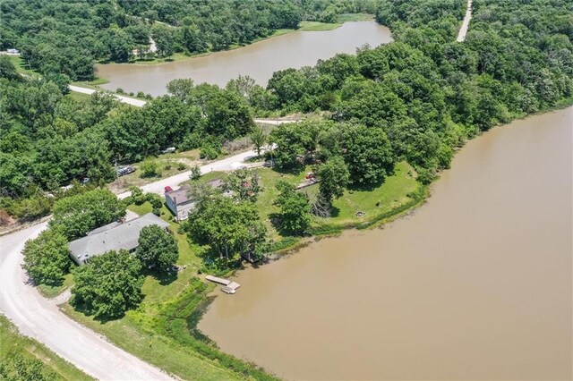 31965 Lakecrest Dr, Excelsior Springs, MO 64024 - bird's eye view of a nearby body of water and a forest