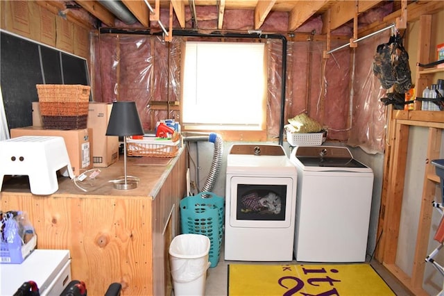 7833 Garnett St, Lenexa, KS 66214 - washroom with washer and dryer