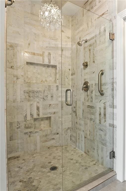 9905 W 144th St, Overland Park, KS 66221 - full bath featuring a shower stall and tile patterned floors