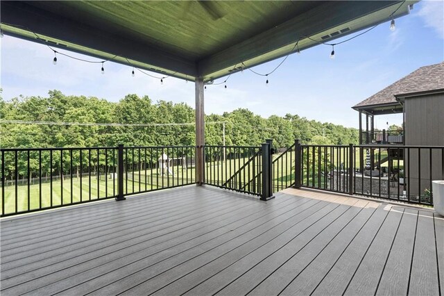 4529 Lakecrest Dr, Shawnee, KS 66218 - view of wooden deck