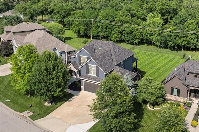4529 Lakecrest Dr, Shawnee, KS 66218 - view of subject property featuring a forest