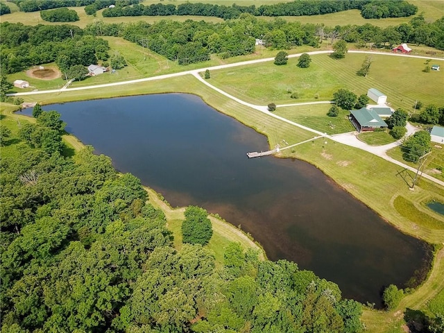 22920 Feaster Branch Rd, Warsaw, MO 64355 - aerial view of property and surrounding area featuring a large body of water