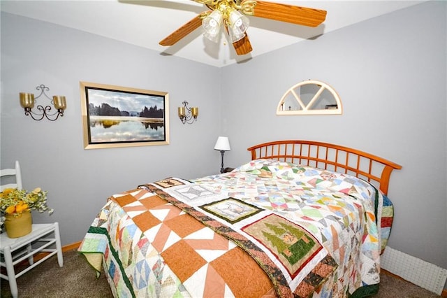22920 Feaster Branch Rd, Warsaw, MO 64355 - bedroom featuring carpet floors and a ceiling fan