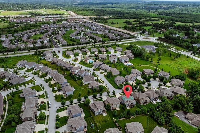 16600 Eby St, Overland Park, KS 66085 - aerial view of property's location with nearby suburban area
