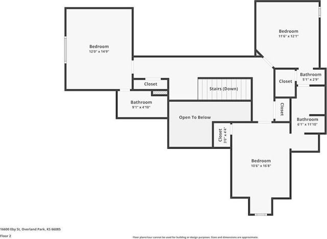 16600 Eby St, Overland Park, KS 66085 - view of home floor plan