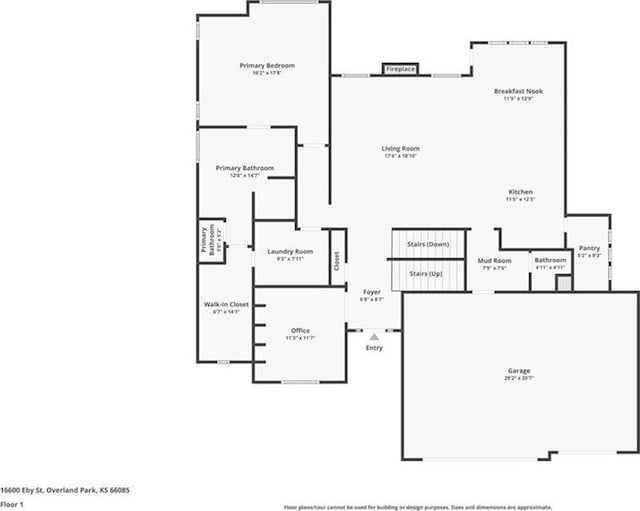 16600 Eby St, Overland Park, KS 66085 - view of room layout
