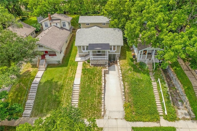 5016 Lydia Ave, Kansas City, MO 64110 - aerial perspective of suburban area