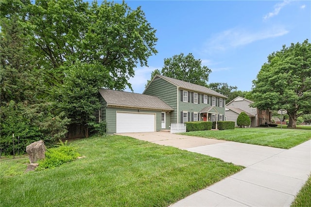 9412 Delmar St, Prairie Village, KS 66207 - colonial-style house featuring a garage and driveway
