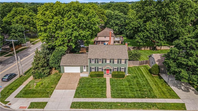 9412 Delmar St, Prairie Village, KS 66207 - aerial view of property and surrounding area
